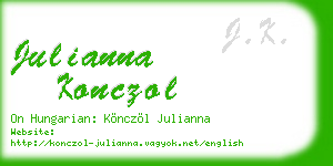 julianna konczol business card